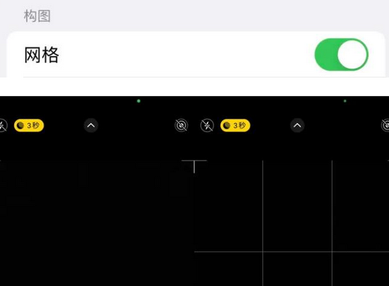 嫩江苹果手机维修网点分享iPhone如何开启九宫格构图功能