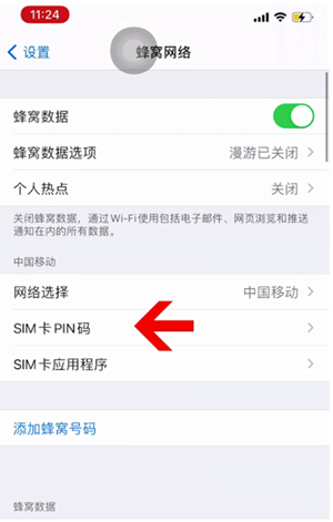 嫩江苹果14维修网分享如何给iPhone14的SIM卡设置密码 