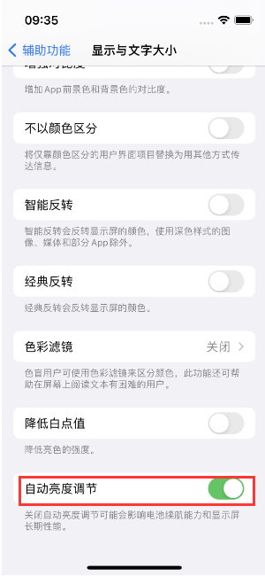 嫩江苹果15维修店分享iPhone 15 Pro系列屏幕亮度 