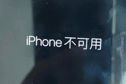 嫩江苹果服务网点分享锁屏界面显示“iPhone 不可用”如何解决 