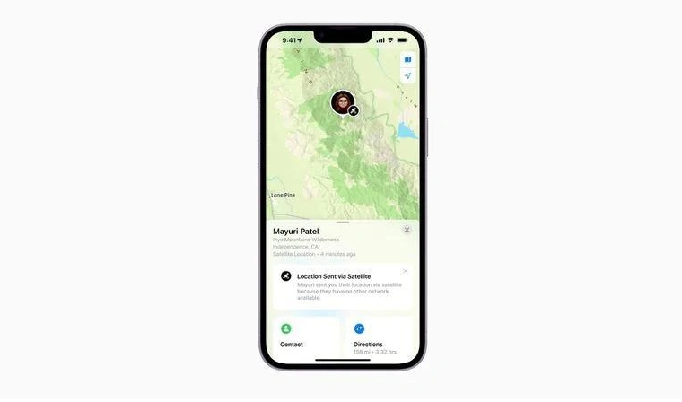 嫩江苹果14维修分享iPhone14系列中 FindMy功能通过卫星分享位置方法教程 