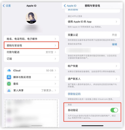 嫩江苹果手机维修分享iOS 16 自动验证功能开启方法 