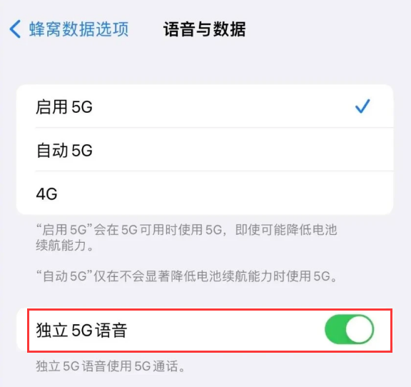 嫩江苹果14维修分享iPhone 14 Pro如何开启VoNR 