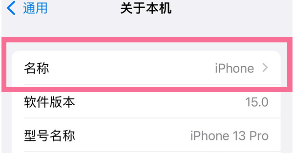 嫩江苹果13维修分享iPhone 13热点名字设置教程 