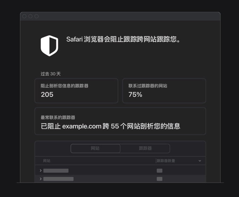 嫩江苹果手机维修分享如何在 Safari 浏览器中查看和打开隐私报告 